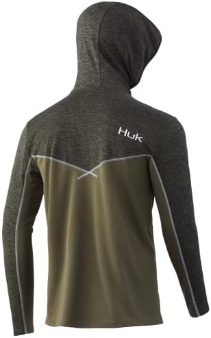 אייקון הגברים של Huk x קולדפונט 1/4 zip | חולצה עמידה ברוח ומים